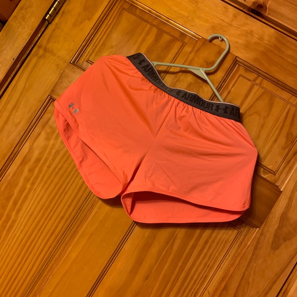 pink under armor shorts